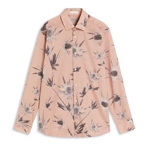 NWOT Ted Baker London Oldford Thistle Print Shirt Size 2XL (UK 6)